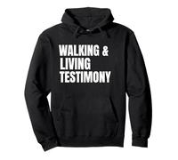I Am A Walking Living Testimonio Overcomer, Survivor, Regalos Sudadera con Capucha