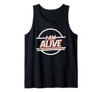 I Am Alive (Declaración Positiva Feliz) Camiseta sin Mangas