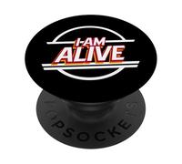 I Am Alive (Declaración Positiva Feliz) PopSockets PopGrip Adhesivo