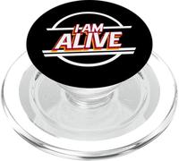 I Am Alive (Declaración Positiva Feliz) PopSockets PopGrip para MagSafe