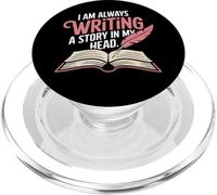 I Am Always Writing A Story In My Head PopSockets PopGrip para MagSafe