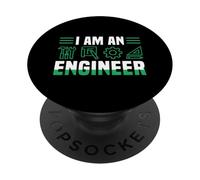 I Am An Engineer Engineering Humor Design PopSockets PopGrip Adhesivo