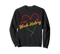 I Am Black History Heart Love Afroamericano Mujeres Hombres Niños Sudadera