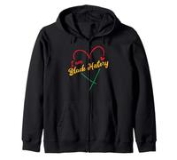 I Am Black History Heart Love Afroamericano Mujeres Hombres Niños Sudadera con Capucha