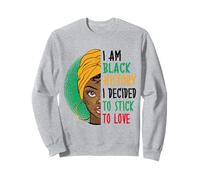 I Am Black History Mes de la Historia Negra Vintage Chica Negra Sudadera