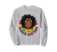 I Am Black History Month Melanina Afro Girls Kids Sudadera