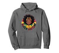 I Am Black History Month Melanina Afro Girls Kids Sudadera con Capucha