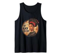 I Am Black History Month Orgullo Africano Puño Negro Americano Camiseta sin Mangas