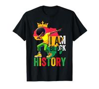 I Am Black History Niños Niños Hombres Dabbing Black History Month Camiseta