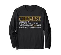 I Am Chemist Who Solve Problems u Don't Know Funny Gift Manga Larga