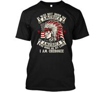 I Am Cherokee tee T-Shirt Made in The USA Size BlackXL