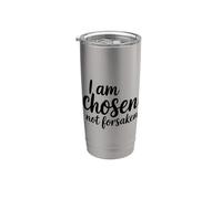 I Am Chosen Not Forsaken Versículo de la Biblia Cristiano Vaso térmico de acero inoxidable de doble pared