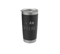 I am Different Minimalista Bold Declaración Diseño Vaso térmico de acero inoxidable de doble pared