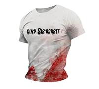 I am Fine Movie Halloween Bloody Graphic Funny Shirts Casual T Fun Gifts Terrifier T Shirt My Bloody Valentine Shirt Blood Stained Scary Halloween Problem Resolved Print Men Graphic, rojo, 4XL