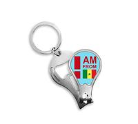 I Am from Nigeria Art Deco Fashion Fingernail Clipper cortador llavero tijera