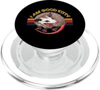 I Am Good Kitty Funny Opossum Funny Cat Pet Retro PopSockets PopGrip para MagSafe