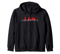 I am Hardstyle - música electrónica Hardcore Rave Bass Sudadera con Capucha