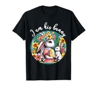 I Am His Bunny Romántico Primavera Pascua Camiseta