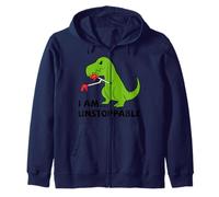 I Am imstoppable T-Rex Dinosaurio Camiseta Sudadera con Capucha