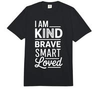 I Am Kind Brave Smart Loved Edificante Motivacional |- Comfort Colors Adult Heavyweight T-Shirt