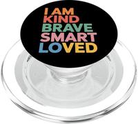 I Am Kind Brave Smart Loved Edificante Motivacional - PopSockets PopGrip para MagSafe
