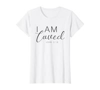 I Am Loved Juan 3:16 Inspiración de fe Camiseta gráfica económica, Mujer, Blanco, XL