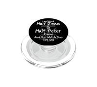 I Am Mixed Half Jesus and Half Peter Christian #Runup Gift PopSockets PopGrip para MagSafe
