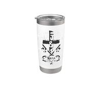 I Am Mixed Half Jesus and Half Peter Christian #Runup Gift Vaso térmico de acero inoxidable de doble pared