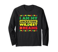 I Am My Ancestors Wildest Dreams Vintage Negro Historia Oscuro Manga Larga
