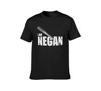 I Am Negan Dead Man Walking Mens - Camiseta de moda, casual, unisex, color negro, Negro , M