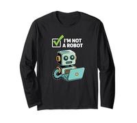 I Am Not A Robot Captcha Fun Computer Fun Nerd Funny Manga Larga