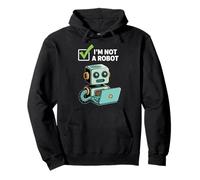 I Am Not A Robot Captcha Fun Computer Fun Nerd Funny Sudadera con Capucha