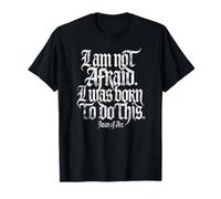 I Am Not Afraid. I Was Born To Do This. Impresión Blanca Envejecida Camiseta