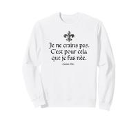I Am Not Afraid I Was Born To Do This Juana de Arco Negro Envejecido Sudadera