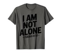 I Am Not Alone Uplifting - Verso bíblico Retro Christian Faith Camiseta