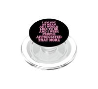 I Am Not As Mean As I Would Like To Be I Wish People Chica PopSockets PopGrip para MagSafe