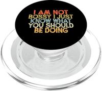 I Am Not Bossy I Just Know What You Should Be Doing PopSockets PopGrip para MagSafe