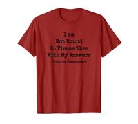 I Am Not Bound To Please Thee Shakespeare Quote Camiseta Camiseta