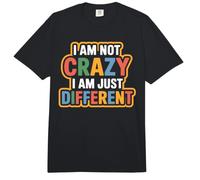 I Am Not Crazy I Am Just Different Raro único Comfort Colors Adult Heavyweight T-Shirt