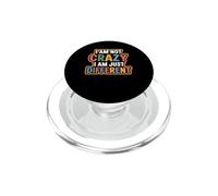 I Am Not Crazy I Am Just Different Raro único PopSockets PopGrip para MagSafe