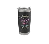 I Am Not Responsible For What My Face Does When You Talk Vaso térmico de acero inoxidable de doble pared