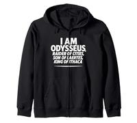 I Am Odysseus Mitología Griega Épica Héroe Odisea Cita Sudadera con Capucha