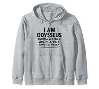 I Am Odysseus Mitología Griega Épica Héroe Odisea Cita Sudadera con Capucha