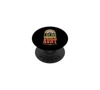 I Am One Thankful Aunt Bohemian Thanksgiving Rainbow Gnomo PopSockets PopGrip Adhesivo