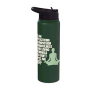 I Am Practicing Mindfulness Compassion And Loving Kindness Stainless Steel Insulated Water Bottle