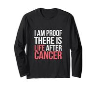 I Am Proof There Is Life After Cancer Fighter Warrior ------ Manga Larga
