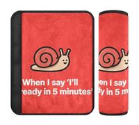 I Am Ready - 2 correas para cinturón de seguridad, evita que el cinturón de seguridad corte en el cuello, fundas para cinturones de seguridad para automóviles