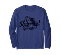 I Am Redeemed - Motivación Fe Inspiradora Cristiano Manga Larga