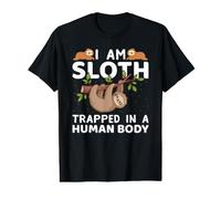 I Am Sloth Trapped In A Human Body Funny Sloths Lover Camiseta gráfica económica