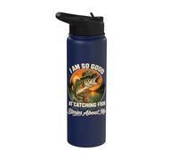I Am So Good At Catching Fish that The Fish Tell Stories Stainless Steel Insulated Water Bottle